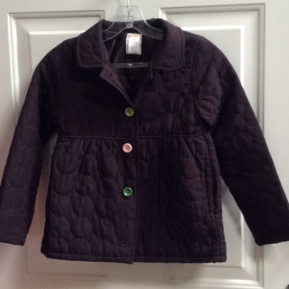 Gymboree girls eggplant jacket Sz 7-8